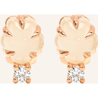 Vieri Ohrstecker Wolke Milchquarz Brillant rosegold