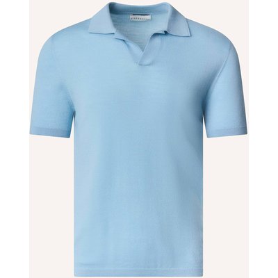 Kiefermann Strick-Poloshirt Luras Aus Merino blau