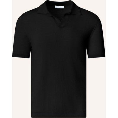 Kiefermann Strick-Poloshirt Luras Aus Merino schwarz