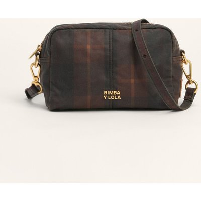 Bimba Y Lola Tartan-Umhängetasche braun