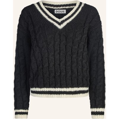 Douie Pullover Polo Aus Cashmere schwarz