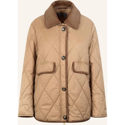 White Label Jacke Steppjacke Mit Cordkragen braun
