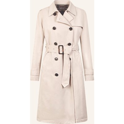 White Label Mantel Baumwoll Trenchcoat grau