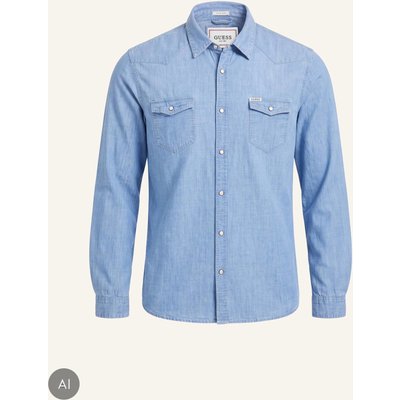 Guess Freizeithemd blau