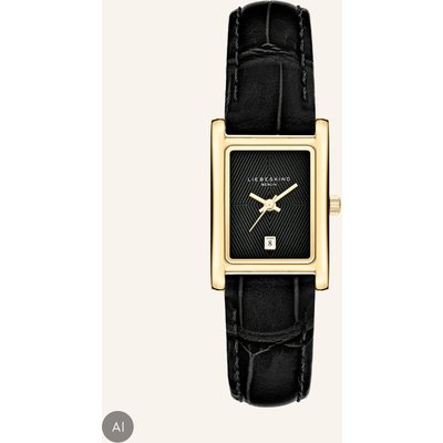 Liebeskind Armbanduhr Aus Echtleder schwarz