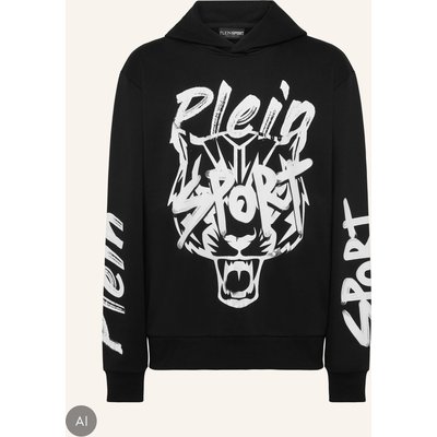 Plein Sport Kapuzen-Sweatshirt schwarz