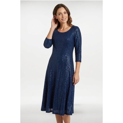 Klass Anna Rose Shimmer Midi Dress Midnight Women's Klass Anna Rose Shimmer Midi Dress Midnight Women's