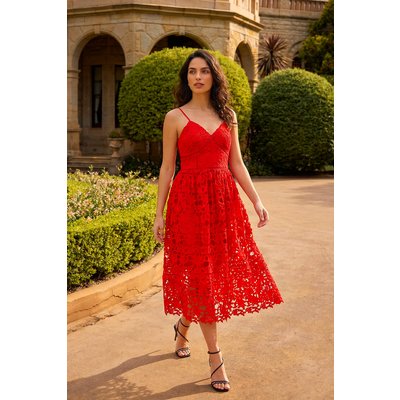 Crochet V-Neck Cami Midi Dress Crochet V-Neck Cami Midi Dress