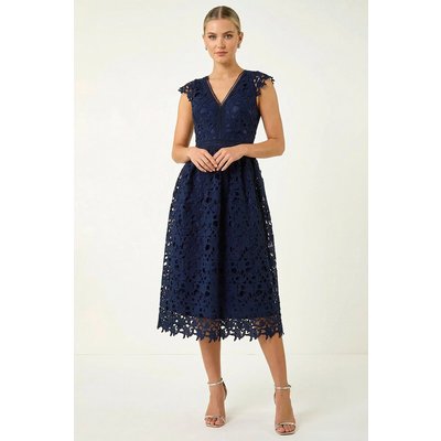 Premium Crochet Lace Midi Dress Premium Crochet Lace Midi Dress