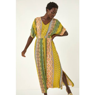 Boho Stripe V-Neck Maxi Dress Boho Stripe V-Neck Maxi Dress