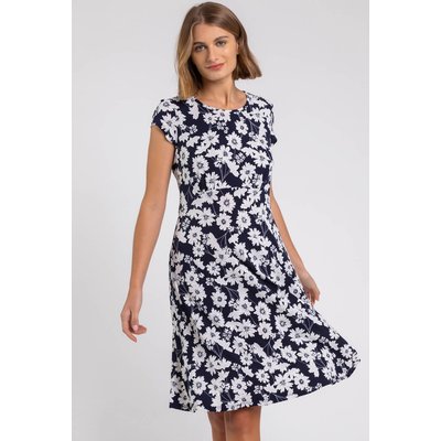 Floral Print Stretch Jersey Tea Dress Floral Print Stretch Jersey Tea Dress