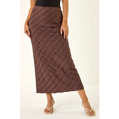 Textured Stretch Midi Skirt Textured Stretch Midi Skirt