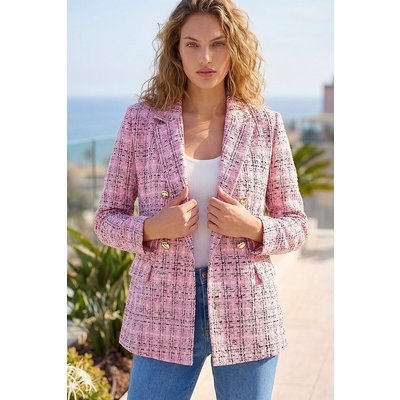Double Breasted Boucle Jacket Double Breasted Boucle Jacket