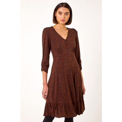 Disty Animal Print Tea Dress Disty Animal Print Tea Dress