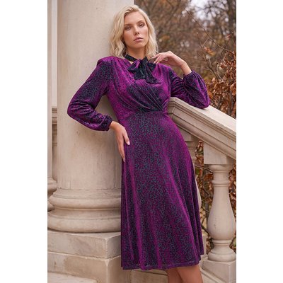 Tie Neck Midi Dress Tie Neck Midi Dress