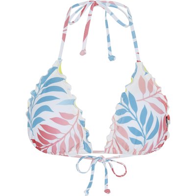 Bikini-Top mit gerüschten Säumen