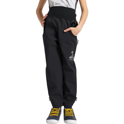 Softshell-Hose mit Fleece für Kinder Basic, Schwarz