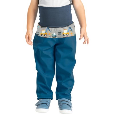 Softshell-Hose mit Fleece für Kleinkinder Basic, Kobalt, Bagger