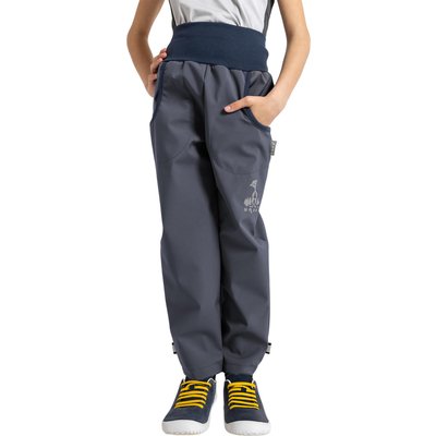 Ungefütterte Softshell-Hosen für Kinder Basic, D. Grau