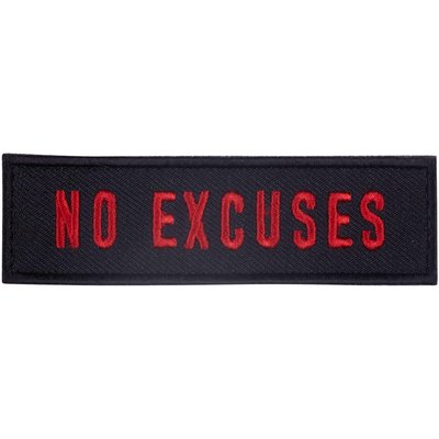 Velcro-Patch No Excuses Elitex Training