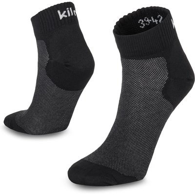 Kilpi Minimis-u Knöchel-Socken 2er Pack Schwarz/Dunkelgrau