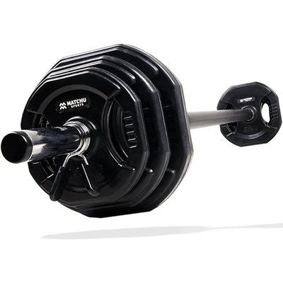 Aerobic Pump Langhantelset 20 kg - Hantelstange mit Gewichten - 139 cm