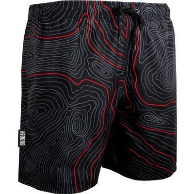 2335 Herren Badehose Streifen lässige Boardshorts Linien Muster