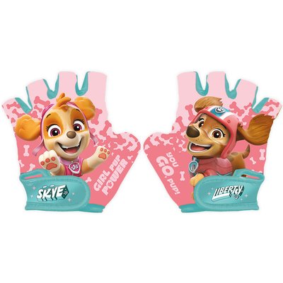 Mädchen-Fahrradhandschuhe Paw Patrol, rosa