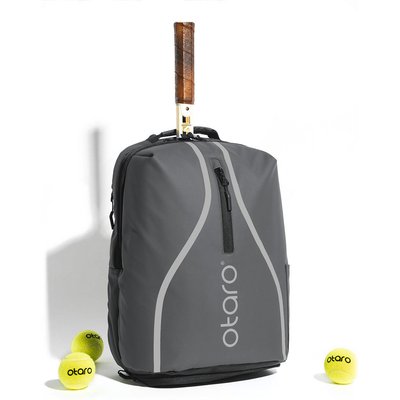 Tennisrucksack mit Schuhfach für 1-2 Schläger | Classic 30L Grau Reflektierend