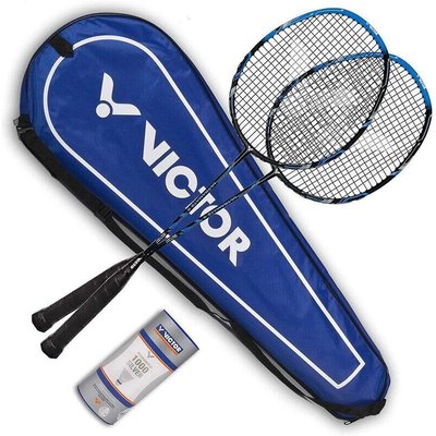 Victor Badminton Set Ultramate 6 blau