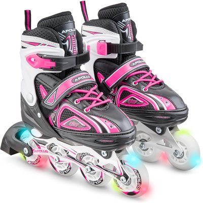 Apollo Super Blade LED ABEC7 Inlineskates für Kinder verstellbar