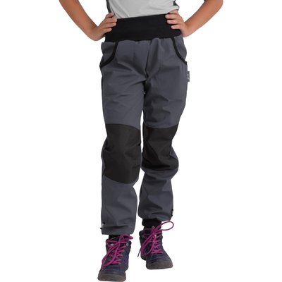 Softshell-Hose mit Fleece für Kinder Street Strong, D. Grau