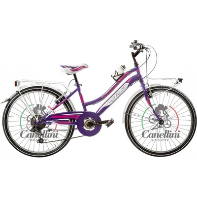 Kinderfahrrad MTB Canellini LINCY 24" - Violett/Fuchsia