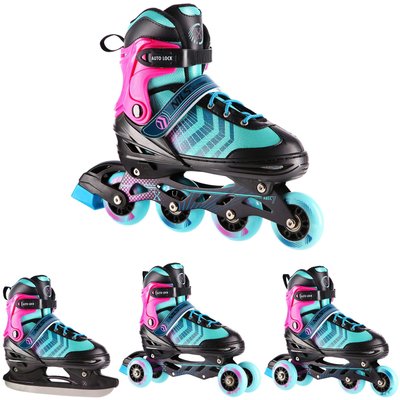 Schlittschuhe mit austauschbarem Hockey Skate 4in1NH18192A Nils Extreme