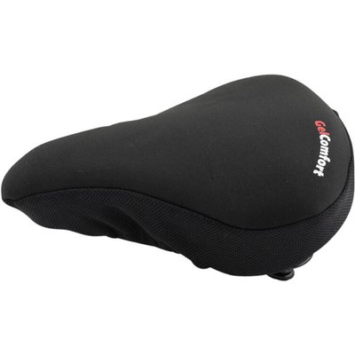 Fahrradsattelbezug Comfort mit Gel - Damen/Herren - Schwarz