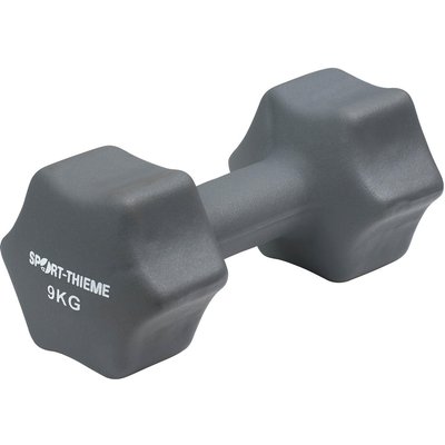 Fausthantel Neopren 9 kg Dunkelgrau Gewichtheben Unisex Dunkelgrau