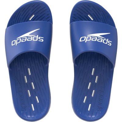 Herren Pantoffeln Logo Blau