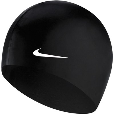 Nike Swim Solid Silikon Trainings-Badekappe Schwarz