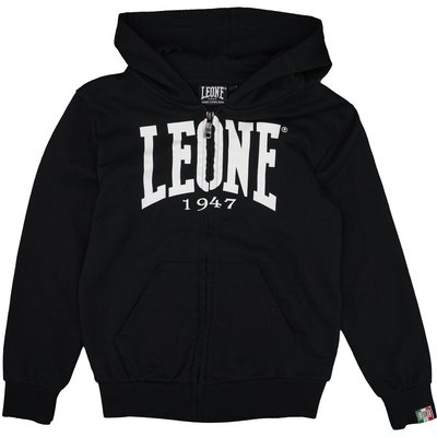 Leone Basic Kinder-Kapuzenpullover mit Reißverschluss