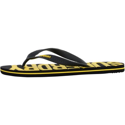 superdry Vintage Flip Flops — Gummi-Pantoletten mit Vintage-Look – Black