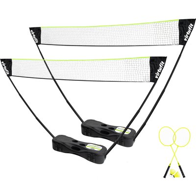 2-in-1 Tragbares Badminton- und Tennisset