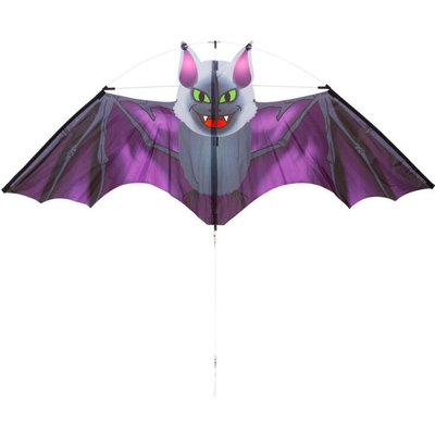 Kinderdrachen HQ Dark Fang Bat Kite 100035 Schwarz 117 x 47 cm + 100 cm staart