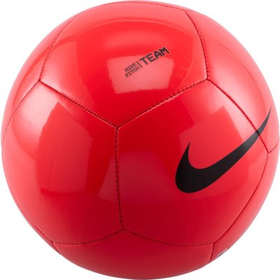 "Pitch Team" Fußball Logo Damen und Herren Rot 5