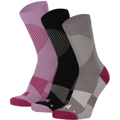 Xtreme Kompressionssocken Viertel 3er-Pack Multi Lila