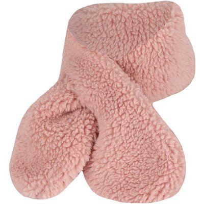 Babyschal Winter Teddy Wolle 0-6 Monate Hellrosa
