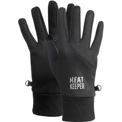 Thermosporthandschuhe mit Grip Schwarz