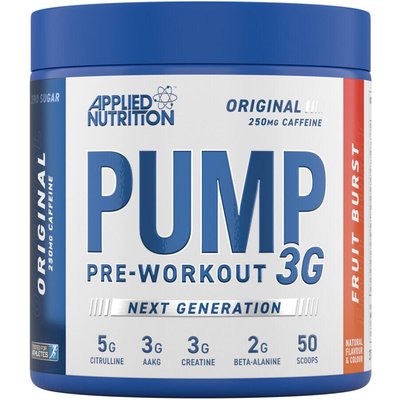 Applied Nutrition Pump 3G (25 Serv) Fruit Burst - Pre-Workout - NO-Booster