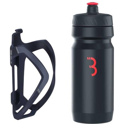 FlexCage Comptank - Trinkflasche mit Halter - Rennräder und Mountainbikes - Rot