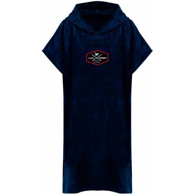 Herren - Surf - Poncho - saugfähiges frottee, GOTS-zertifiziert - dunkelblau