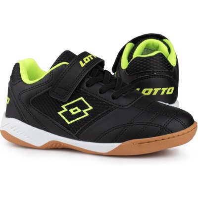 Lotto Schuhe WHIZZER K Kinder Low Top Sneaker 2600120K Schwarz /Gelb
